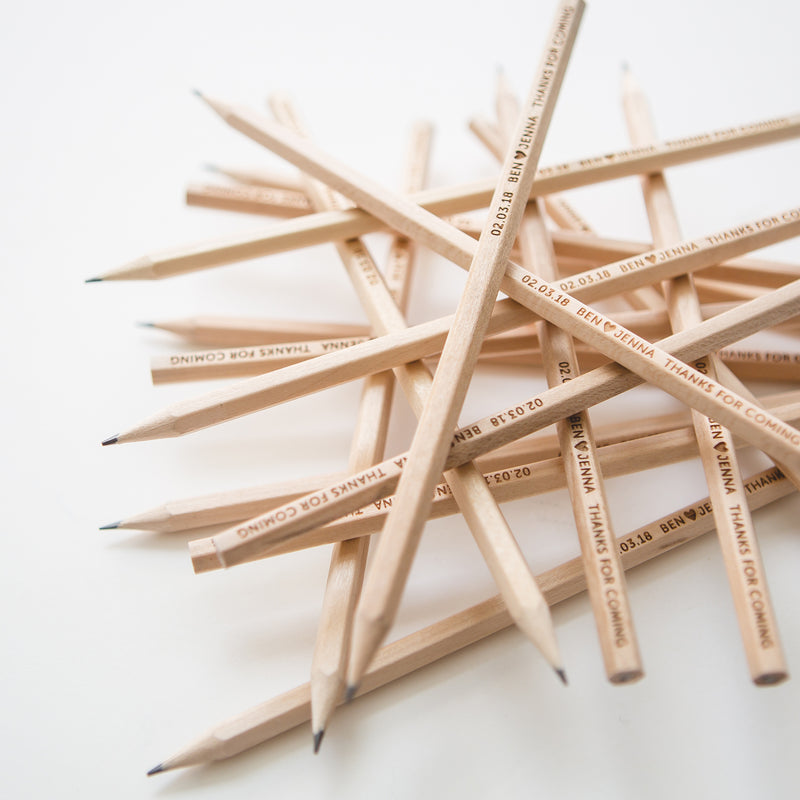 Custom Engraved Pencils - Set of 25