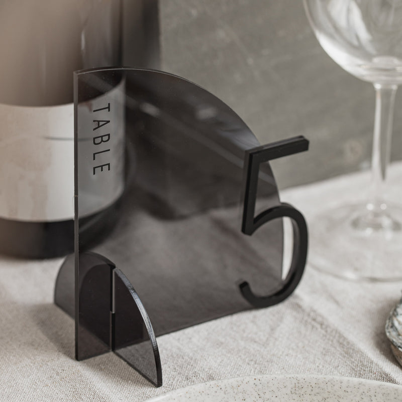 Modern Table Numbers