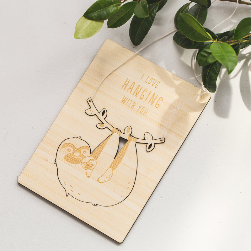 Mama Sloth Pop-Out Postcard