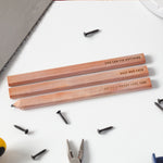 Custom Engraved Builders Pencils - Set of 3