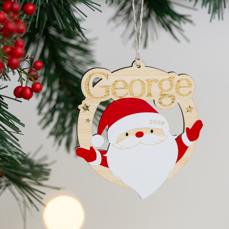 Jolly Santa Ornament