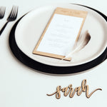 Cut Out Place Settings - Set of 5
